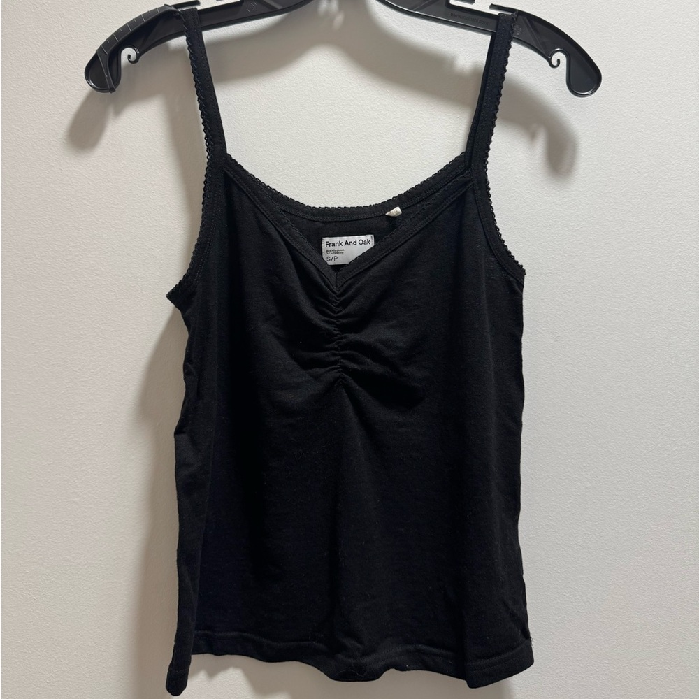 Frank and Oak Black Camisole Tank Top
